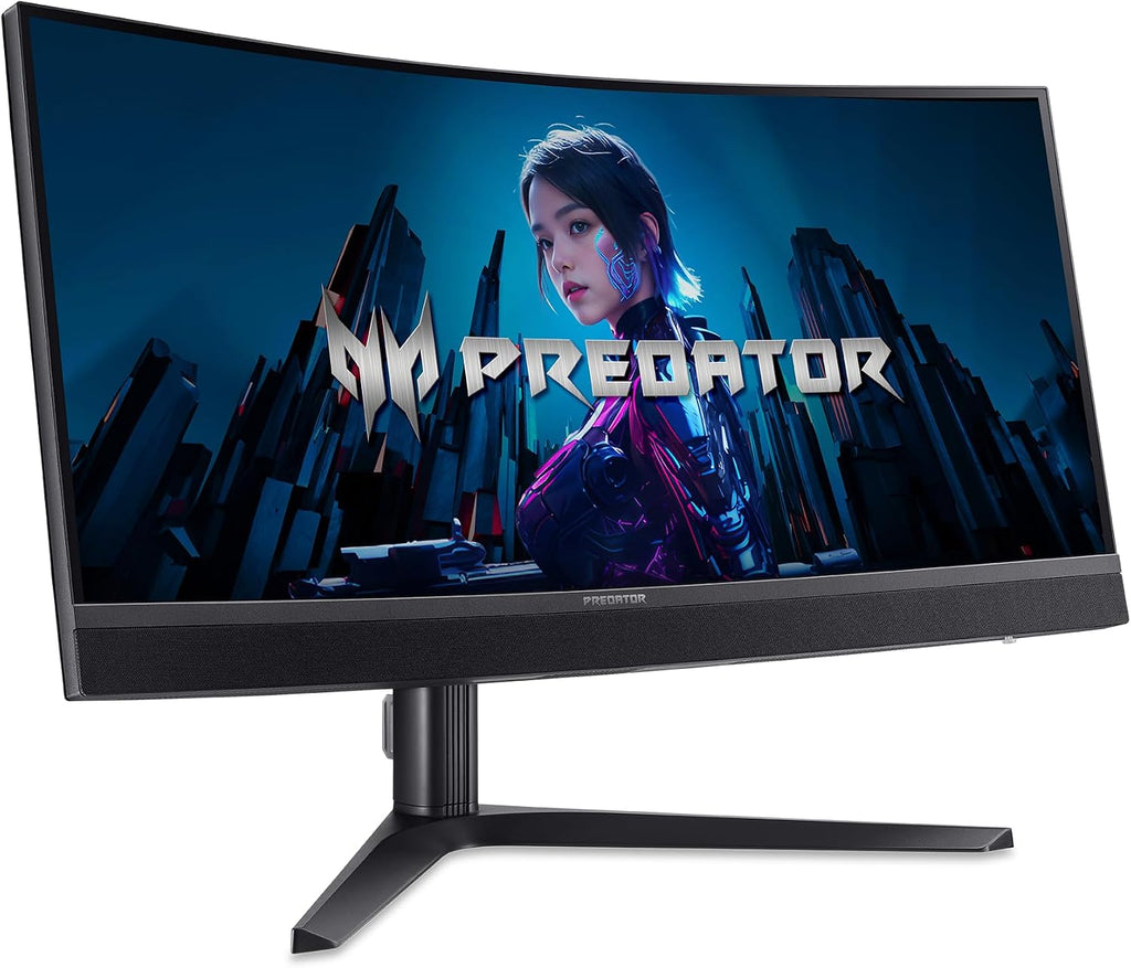 Acer Predator Gaming 1500R Curved Monitor | 34' UWQHD 3440 x 1440 MiniLED | AMD FreeSync Premium | Up to 200Hz | Up to 0.5ms | DisplayHDR 1000 | USB Type-C, DP 1.4 & 2 x HDMI 2.1 | X34 X0bmiiphux