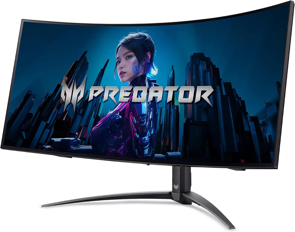 acer Predator X34 | 34' UWQHD 3440 x 1440 OLED 800R Curved Gaming Monitor | AMD FreeSync Premium Pro | 240Hz | 0.01ms | VESA DisplayHDR True Black 400 | KVM Switch | USB Type-C, DP 1.4 & 2 x HDMI 2.1