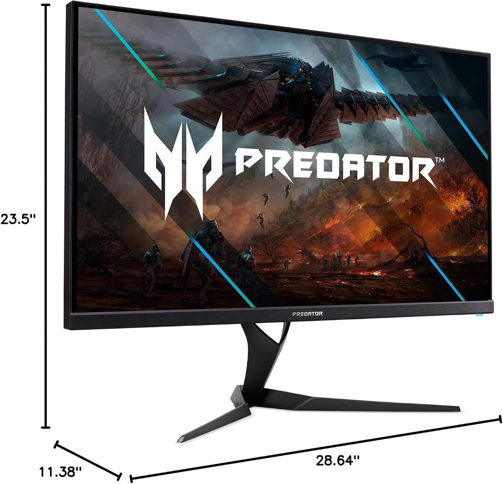 acer Predator XB323U GPbmiiphzx 32' WQHD (2560 x 1440) IPS NVIDIA G-SYNC Compatible Monitor, VESA Certified DisplayHDR600, Up to 0.5ms, 170Hz, (1 Display Port, 2 HDMI and 4 USB 3.0), Black