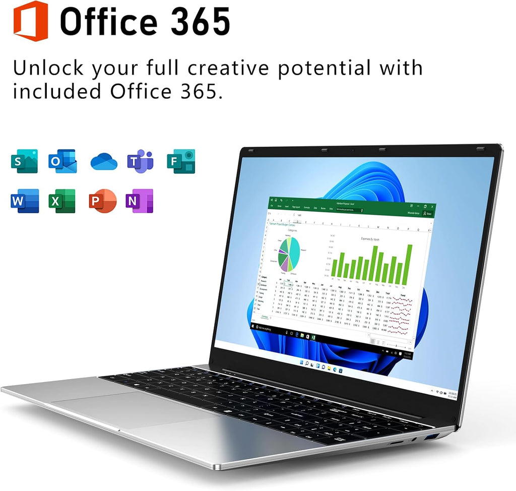 Gaming Laptop Computer, 15.6 Inch Lap Top PC Windows 11 Pro 2026, i9-11900H Processor(up to 4.9Ghz), 16GB RAM 1TB SSD, 1920 * 1080 IPS Display, Office 365, Backlit Keyboard, 57.75Wh Battery