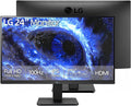 LG 24' FHD (1920 x 1080) IPS Monitor, 100Hz Refresh Rate, 99% sRGB, AMD FreeSync, 3-Side Borderless, Anti Glare, Tilt Adjustable, HDMI, VESA Mountable, for Gaming and Office