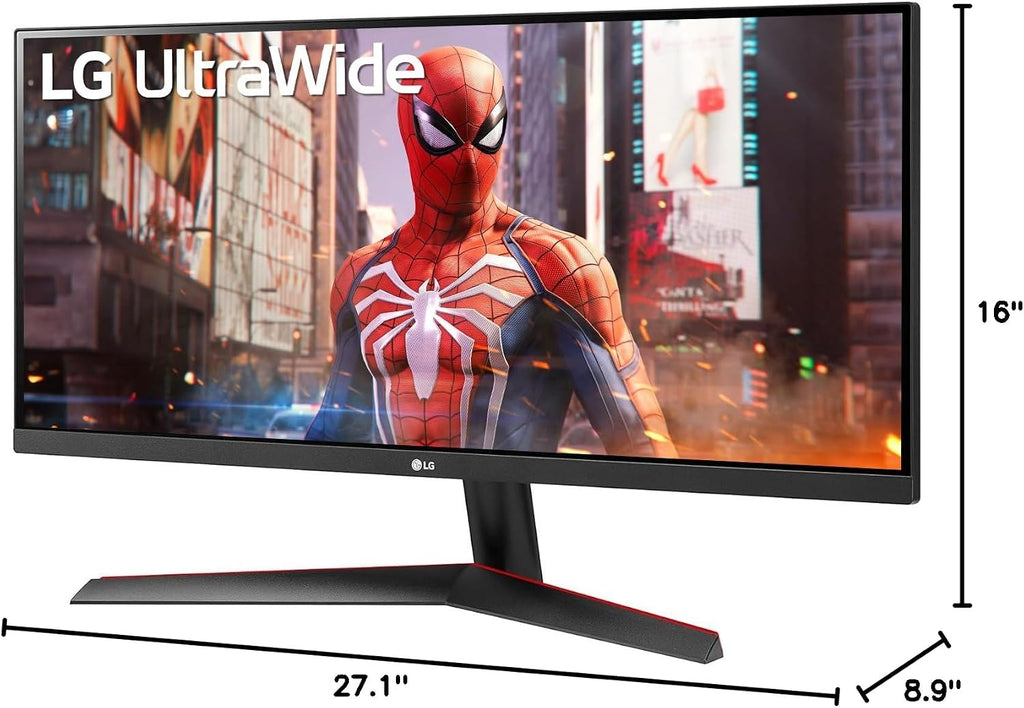 LG 29' UltraWide Monitor, 21:9 FHD (2560 x 1080) IPS Display, sRGB 99% Color Gamut, HDR 10, 3-Side Virtually Borderless Display, USB Type-C, HDMI, for Gaming, Business, Personal, with Gaming Mouse