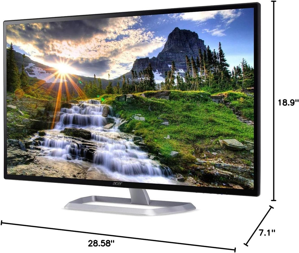 acer EB321HQU Cbidpx 31.5' WQHD (2560 x 1440) IPS Monitor (Display Port, HDMI & DVI Port),Black