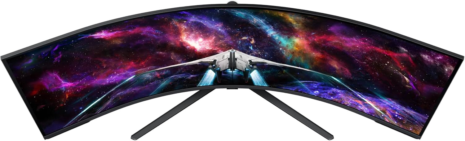 Samsung 57' Odyssey Neo G9 (G95NC) Series Dual 4K UHD 1000R Curved Gaming Monitor, 240Hz, 1ms with DisplayPort 2.1, Quantum Mini-LED, DisplayHDR 1000, AMD FreeSync Premium Pro, LS57CG952NNXZA