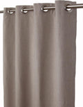 Outdoor/Indoor Sunbrella Curtain 84 inch x 50 inch with 8 Stainless Steel Grommets Cast Ash