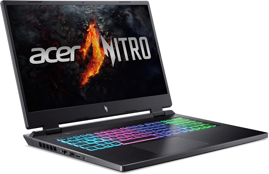 acer Nitro 17 Gaming Laptop | AMD Ryzen 5 8645HS Hexa-Core AI Capable Processor | NVIDIA GeForce RTX 4050 Laptop GPU | 17.3' FHD IPS 165Hz Display | 16GB DDR5 | 512GB SSD | Wi-Fi 6E | AN17-42-R61S