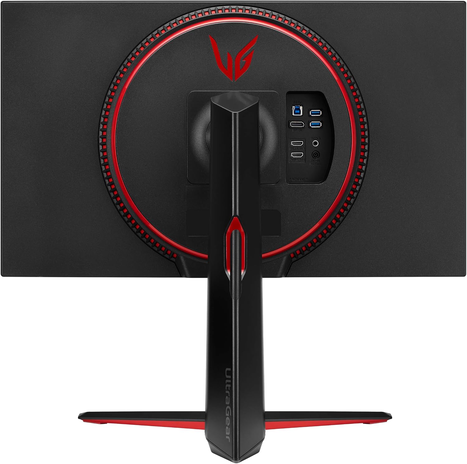 LG 27GP850-B Ultragear Gaming Monitor 27-Inch QHD (2560 x 1440) Nano IPS Display 1ms Response Time 165Hz Refresh Rate NVIDIA G-SYNC Compatible AMD FreeSync Premium Tilt/Height/Pivot Adjustable Stand