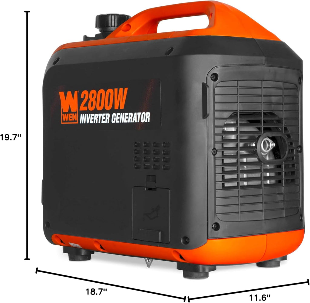 WEN 2800-Watt Inverter Generator, Quiet, Portable, and Lightweight with Fuel Shut Off and CO Watchdog (56280iX)