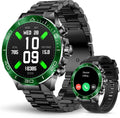 SOUYIE Men's Luxury Smart Watch - 1.43' AMOLED Display Smartwatch with HD Bluetooth Calling, 400mAh 30-Day Battery, 100+ Sports Modes, Health Monitor with Metal/Silicone Straps for Android iPhone
