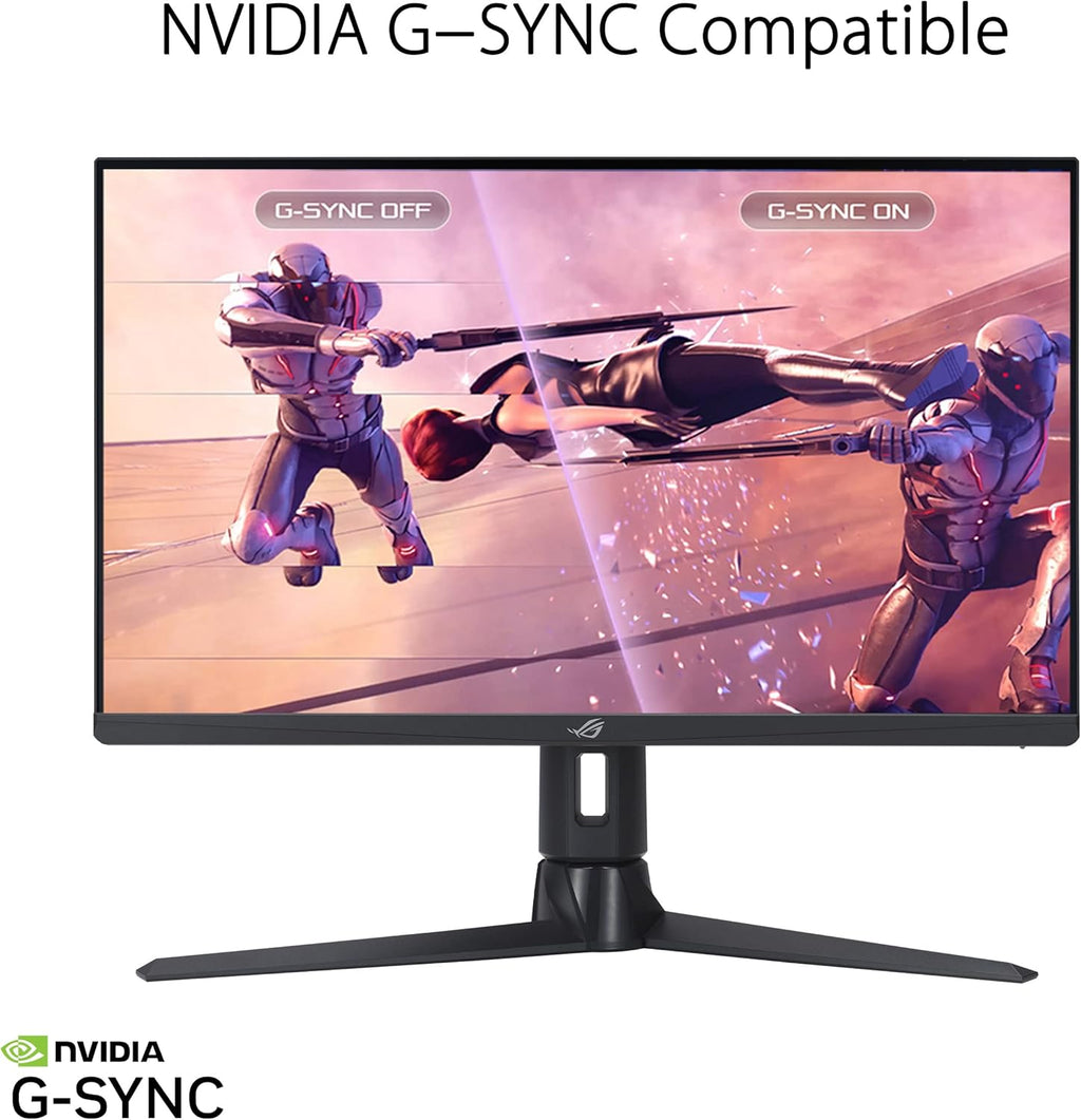 ASUS ROG Strix 27' 1440P Gaming Monitor (XG27AQMR) - 27', QHD (2560 x 1440), Fast IPS, 300Hz, 1ms, G-SYNC Compatible, FreeSync Premium Pro, Extreme Low Motion Blur Sync, DisplayPort, DisplayHDR 600