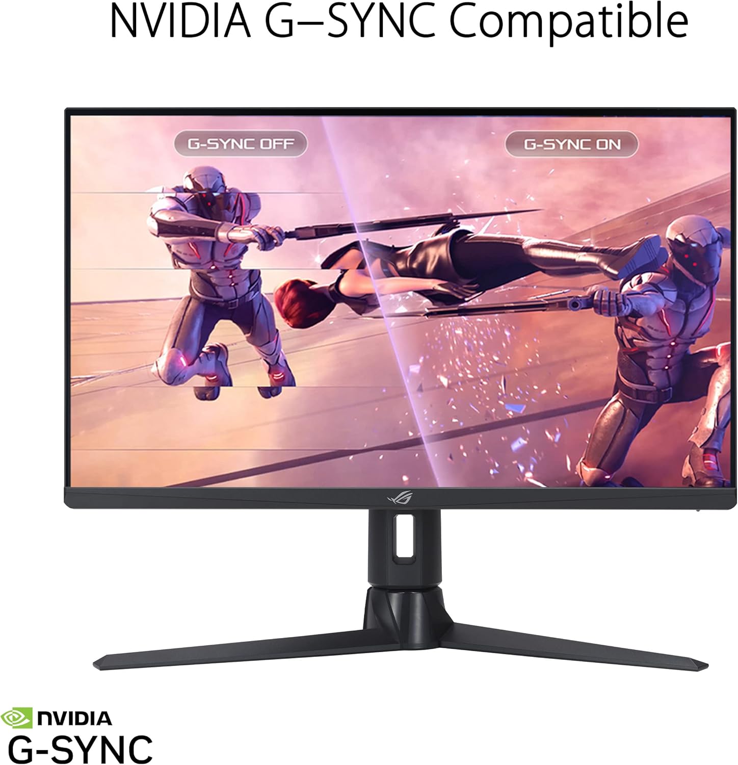 ASUS ROG Strix 27' 1440P Gaming Monitor (XG27AQMR) - 27', QHD (2560 x 1440), Fast IPS, 300Hz, 1ms, G-SYNC Compatible, FreeSync Premium Pro, Extreme Low Motion Blur Sync, DisplayPort, DisplayHDR 600