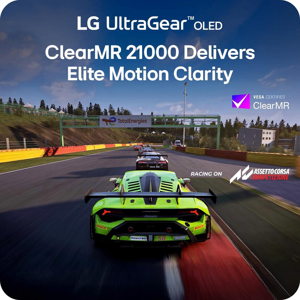 LG 27GX790B-B 27' Ultragear QHD (3440 x 1440) OLED Gaming Monitor, Dual Mode (QHD 540Hz/ HD 720Hz), 0.02ms, TrueBlack 500, NVIDIA G-Sync Compatible, AMD FreeSync Premium Pro, DP 2.1, USB-C, Black