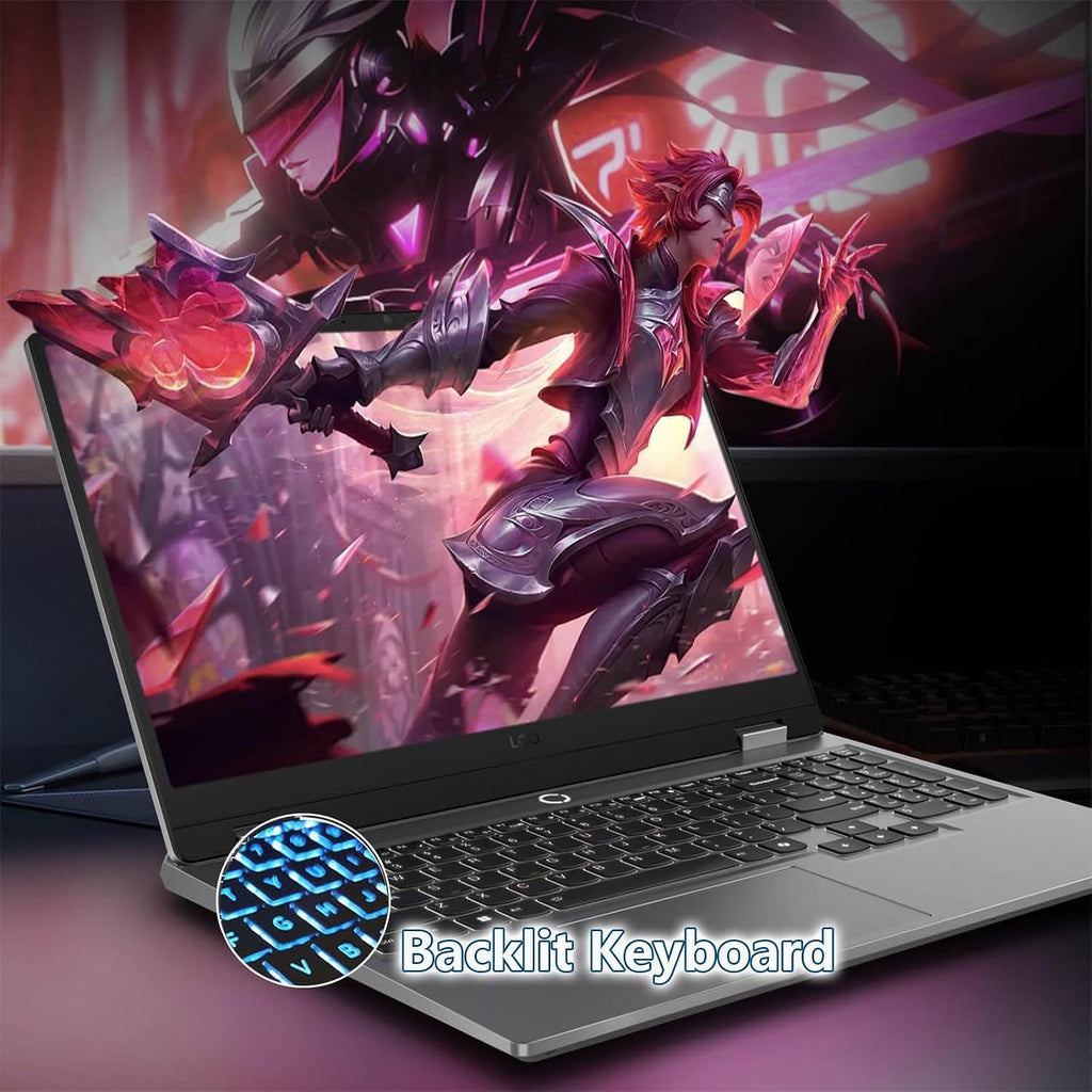 Lenovo LOQ 15.6 Gaming Laptop RTX 5060 - i7-13650HX - FHD IPS Display 144Hz - 32GB DDR5 RAM -1TB PCIe SSD -Backlit Keyboard - Windows 11 - Wi-Fi 6 - Webcam - HDMI Cable