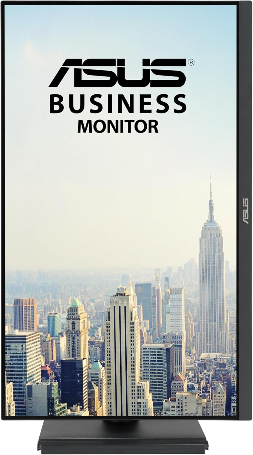 ASUS 27' 1080P Business Monitor (VA279QGS) – IPS, Full HD, Frameless, 120Hz, Adaptive-Sync, 1ms, HDMI, DisplayPort, VGA, Eye Care, Low Blue Light, Ergonomic, VESA Wall Mountable, 3 yr Warranty