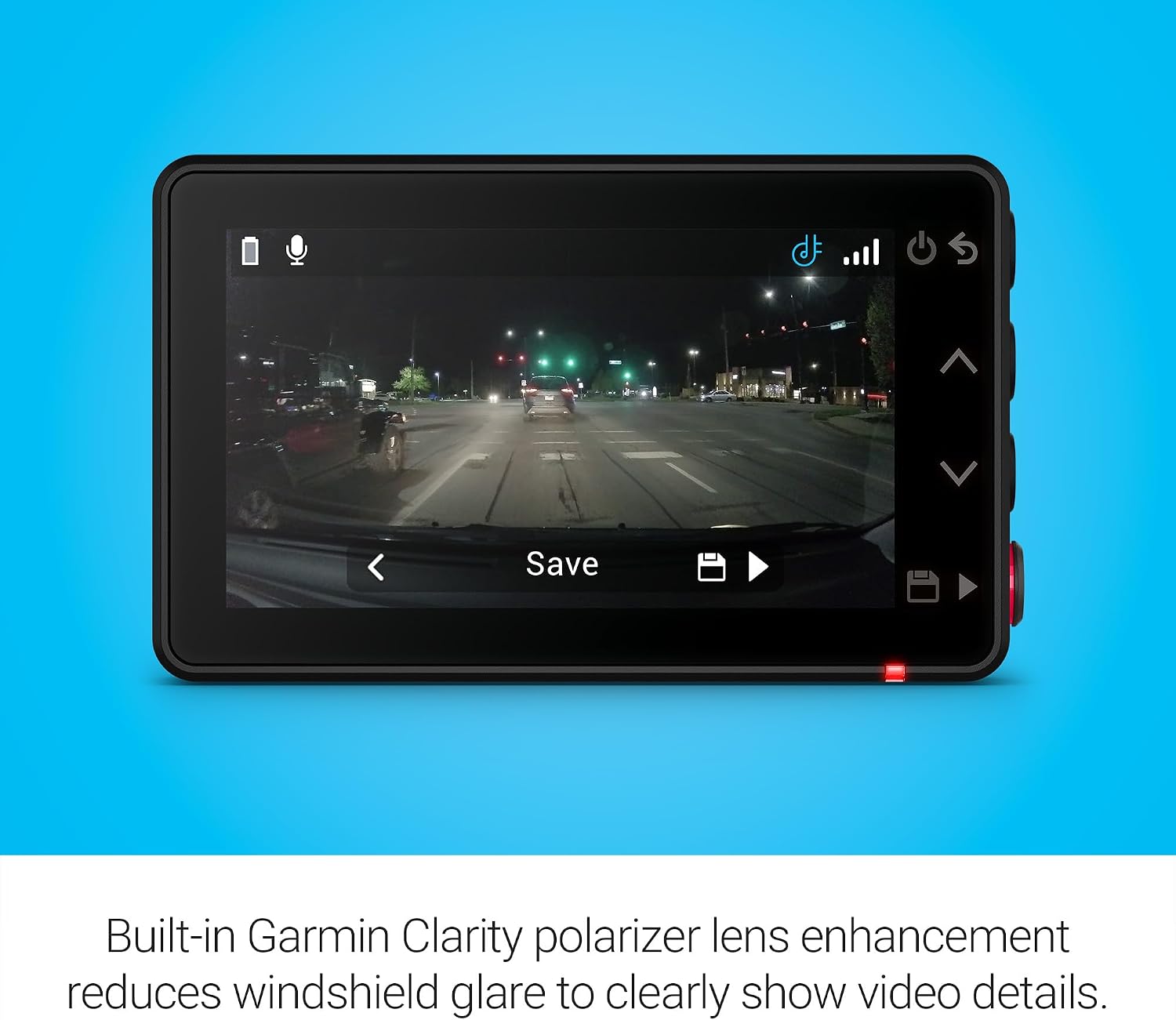 Garmin Dash Cam™ X210, Compact 1440p HD Dash Cam with a 140-degree Field of View, Built in Clarity™ Polarizer, Voice Controlled, GPS, 2.4' Display, Automatic Recording