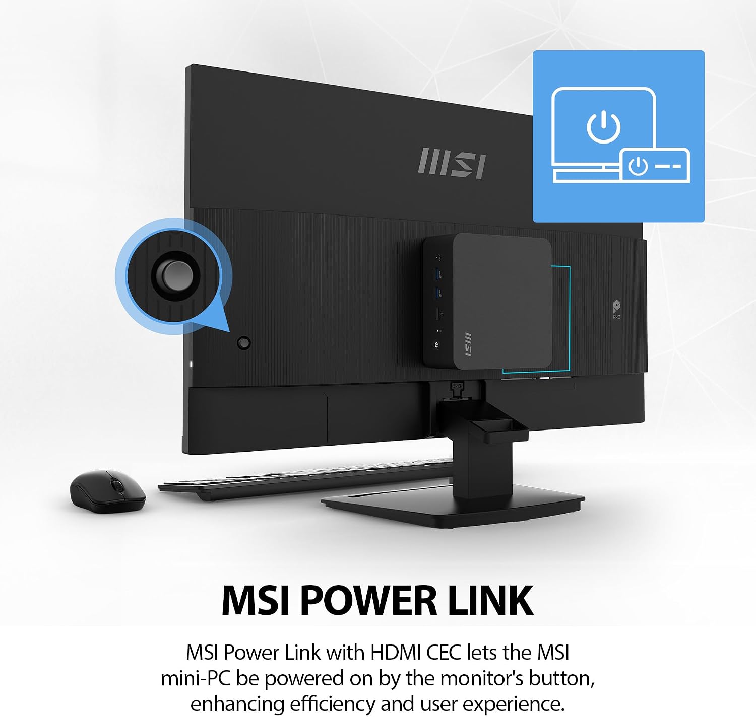 msi PRO MP273 E14A 27-inch IPS 1920 x 1080 (FHD) Gaming Office Monitor, 144Hz, Free-Sync, HDMI, DisplayPort, VGA Port, VESA Mountable, Tilt, Speaker, 4-Side Slim Bezel 1ms, Black