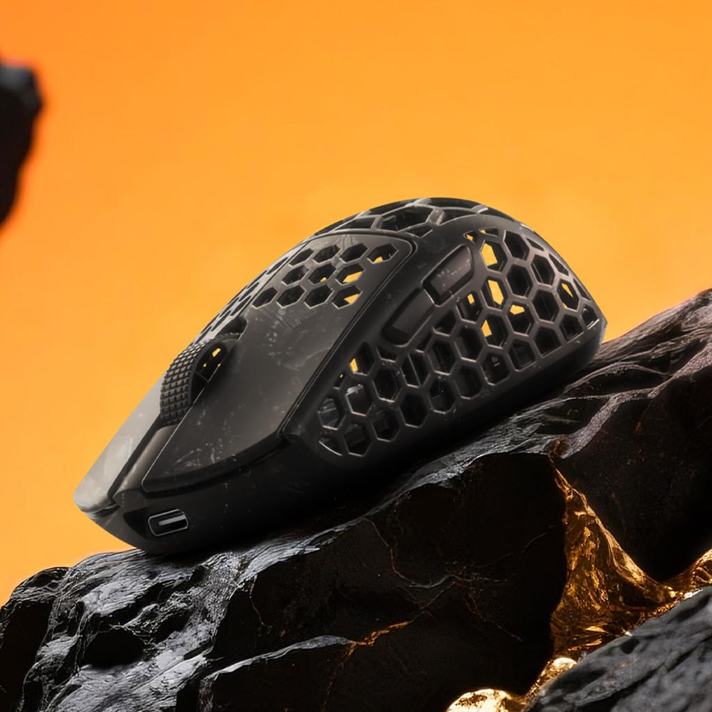 Darmoshark M5Air Mini Fingertip Grasp Gaming Mouse Carbon Fiber,Tri-Mode 8K/Bluetooth Mouse Up to 30000DPI,PAW3950 Optical Sensor Lightweight 31g,5 programmable Button,Computer Mouse for Laptop,PC,Mac