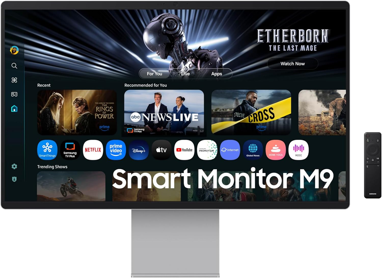 Samsung 32' OLED M9 (M90SF) Smart Monitor with 4K QD-OLED, 165Hz, 0.03ms, Gaming Hub, Samsung Vision AI, 3 Yr Warranty, LS32FM902SNXZA, 2025