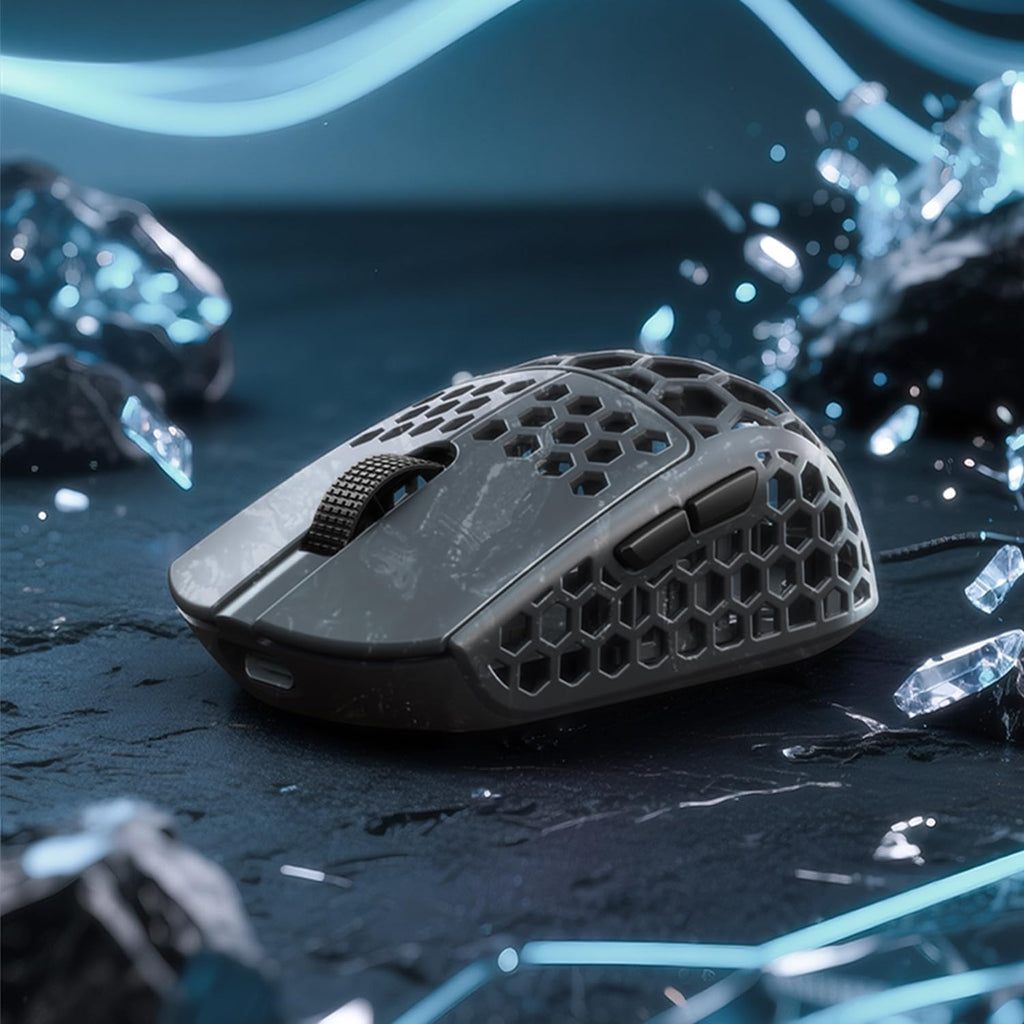 Darmoshark M5Air Mini Fingertip Grasp Gaming Mouse Carbon Fiber,Tri-Mode 8K/Bluetooth Mouse Up to 30000DPI,PAW3950 Optical Sensor Lightweight 31g,5 programmable Button,Computer Mouse for Laptop,PC,Mac