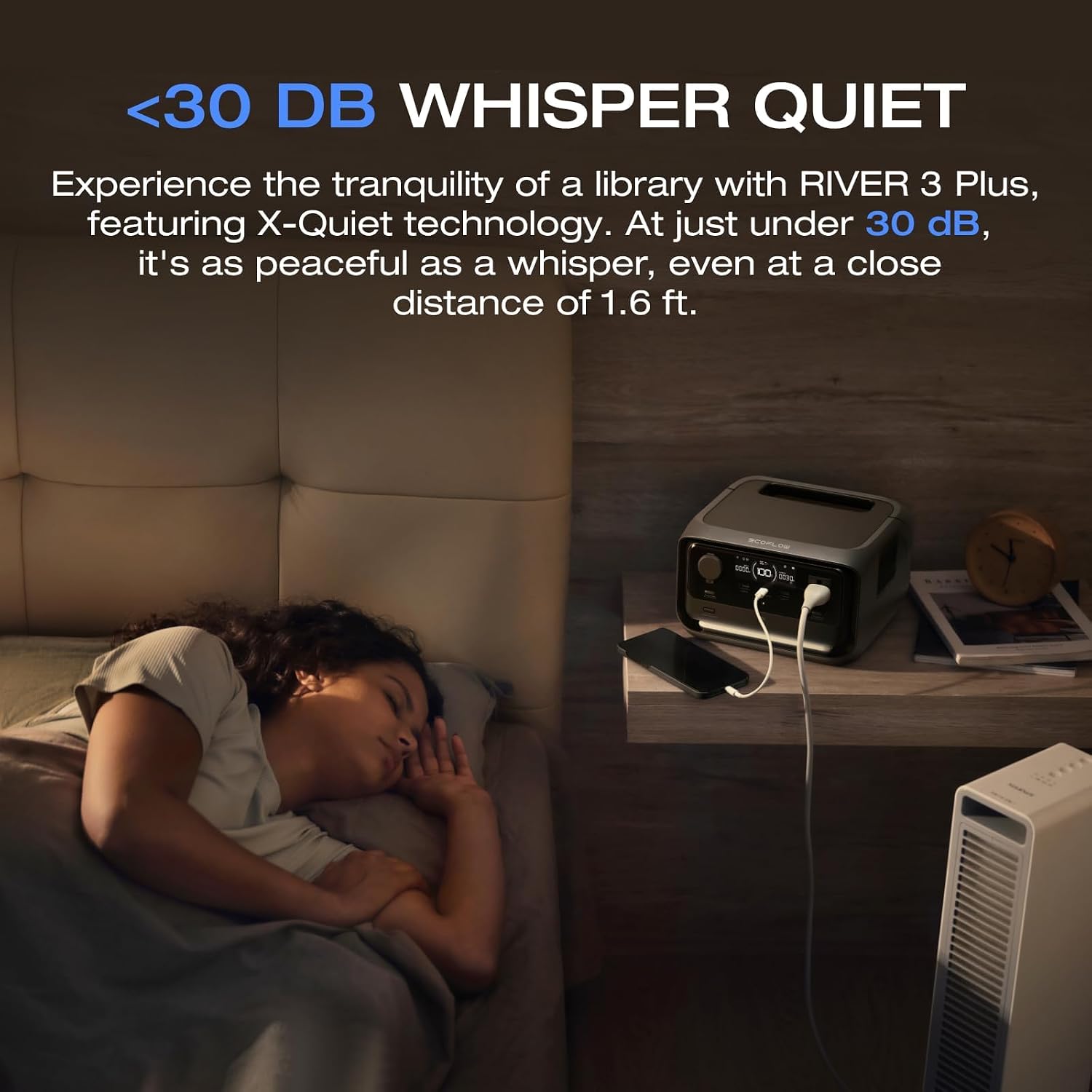EF ECOFLOW Portable Power Station River 3 Plus with EB300 Extra Battery, Expand Capacity from 286Wh to 572Wh, 3 Up to 1200W AC Outlets, <10 MS UPS, <30 dB Quiet, River 3 Max LiFePO4 Battery
