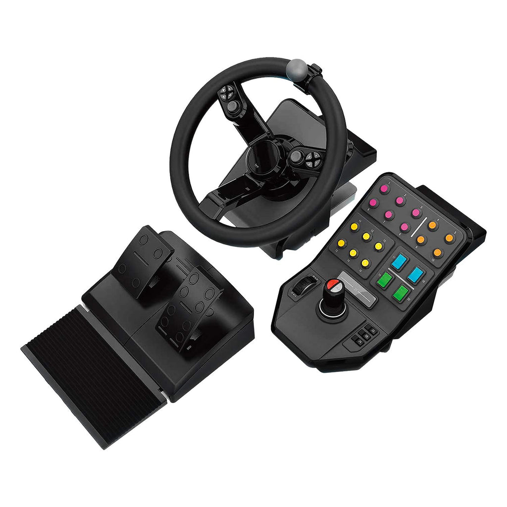 Logitech G Farm Simulator Heavy Equipment Bundle (2nd Generation) | Steering Wheel, Pedals, Vehicle Side Panel