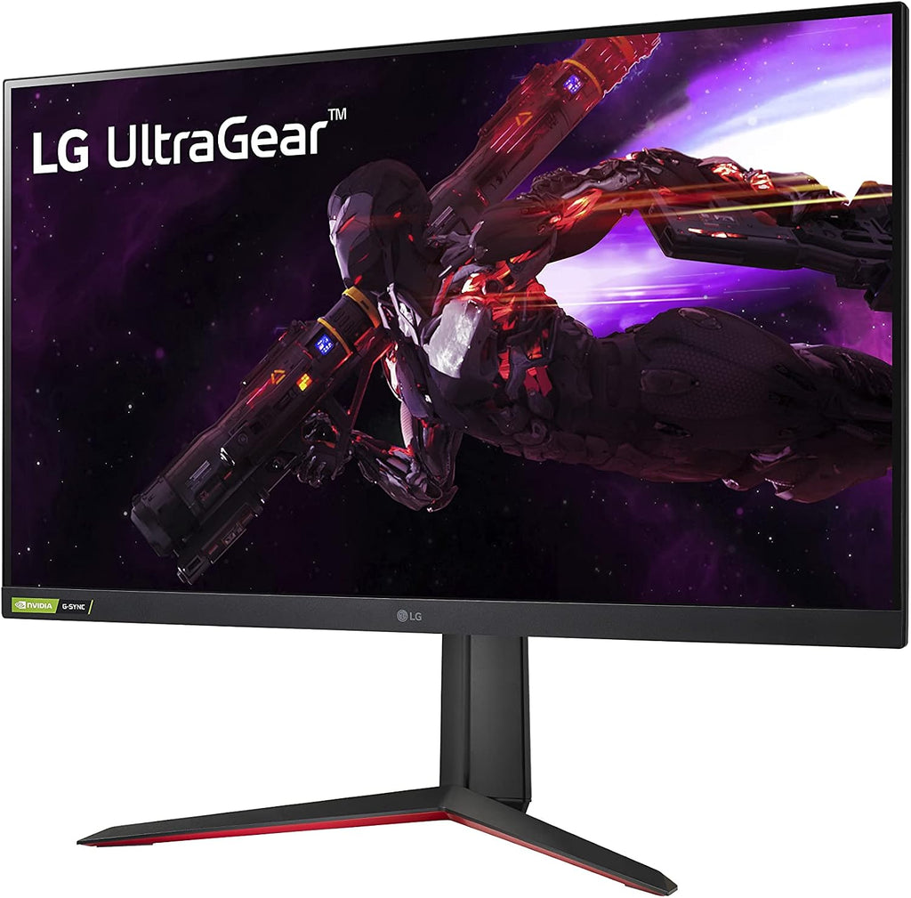 LG 32GP850-B 32-inch QHD (2560 x 1440) Ultragear Gaming Monitor, Nano IPS, 165Hz, 1ms, G-Sync, AMD FreeSync Premium, HDR10, HDMI, DisplayPort, Tilt/Height/Pivot Stand, 3-Side Borderless Design, Black