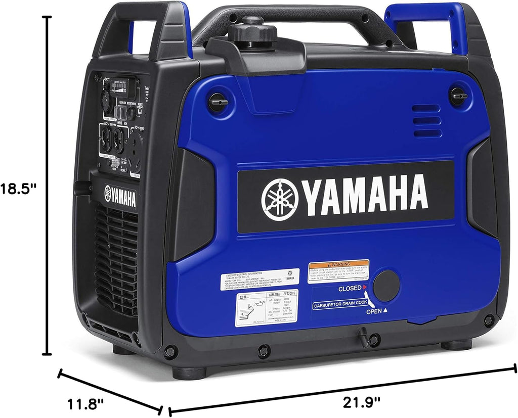YAMAHA EF2200iS Inverter Generator, 2200 Watts, Blue