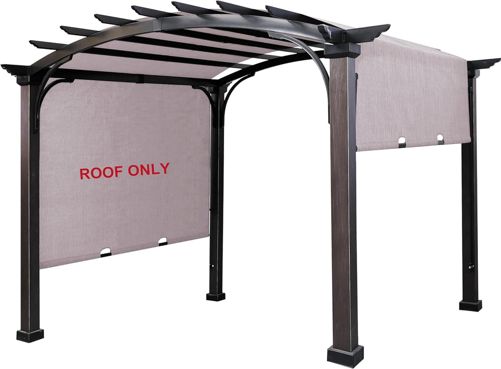 SCOCANOPY Replacement Sling Top Compatible with Lowe's Allen + roth 10 ft x 10 ft Freestanding Pergola, #L-PG152PST-B (Size: 200' (L) x 103' (W)),Brown