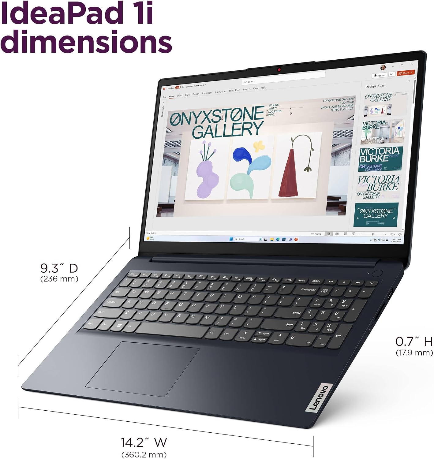 Lenovo IdeaPad 1i 15.6' FHD Touchscreen Laptop (Intel Core i5-1334U (> i7-1255U), 16GB, 512GB SSD), for Home, Student, Business, Webcam w/ Shutter, Slim,10-Hr Long Battery Life, Wi-Fi 6, Win 11 Home
