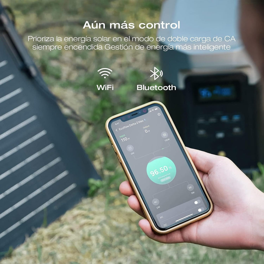 EF ECOFLOW Portable Power Station DELTA 2 Max, 2400W LFP Solar Generator, Full Charge in 1 Hr, 2048Wh Solar Powered Generator for Home Backup(Solar Panel Optional)