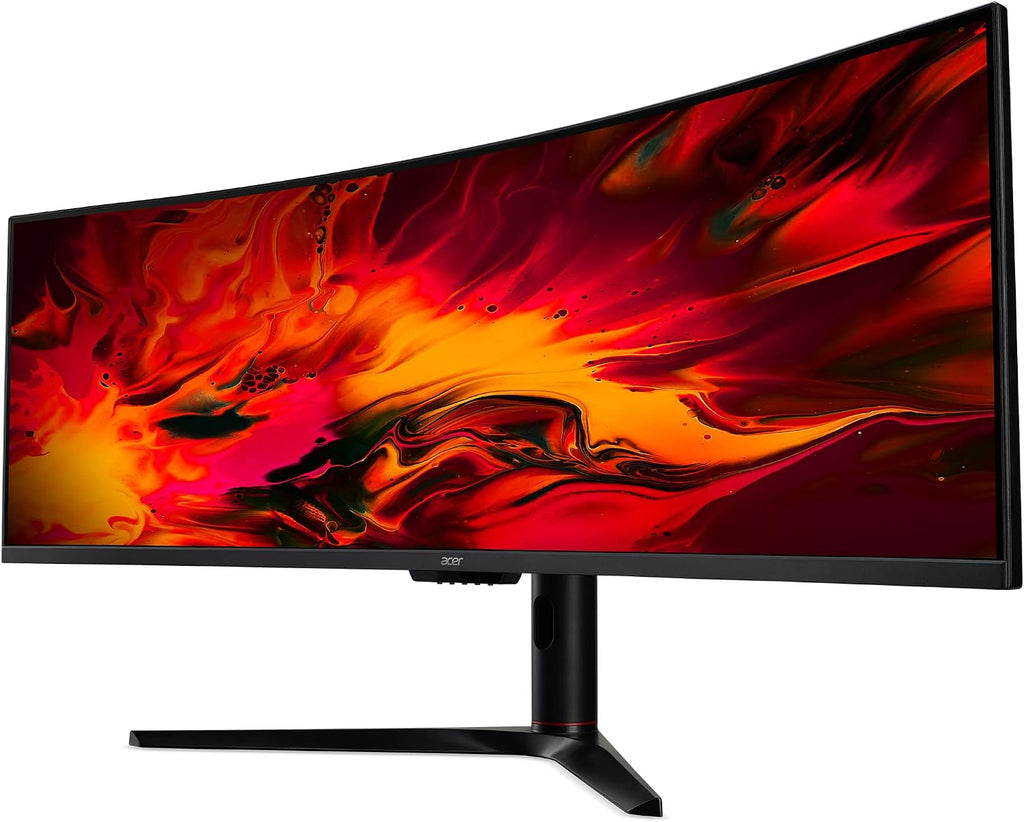 Acer EI491CUR Sbmiipphx 49' 1800R 32:9 Curved DQHD (5120 x 1440) Zero-Frame Gaming Monitor | AMD FreeSync Premium | Up to 120Hz | 4ms | 94% DCI-P3 | 2 x Display Port v1.4, 2 x HDMI 2.0 & 1 x Audio Out