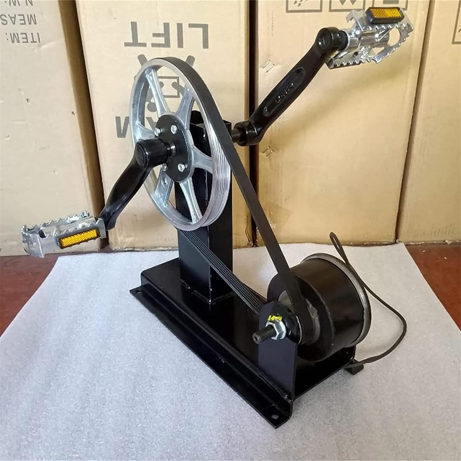Pedal Generator, 350W Portable Foot Pedal Generator, Hand Crank Generator DC,Emergency Power Supply,Provide DC 12V Interface,Car Charger 5V Output, for Household Outdoor Mobile,Style1