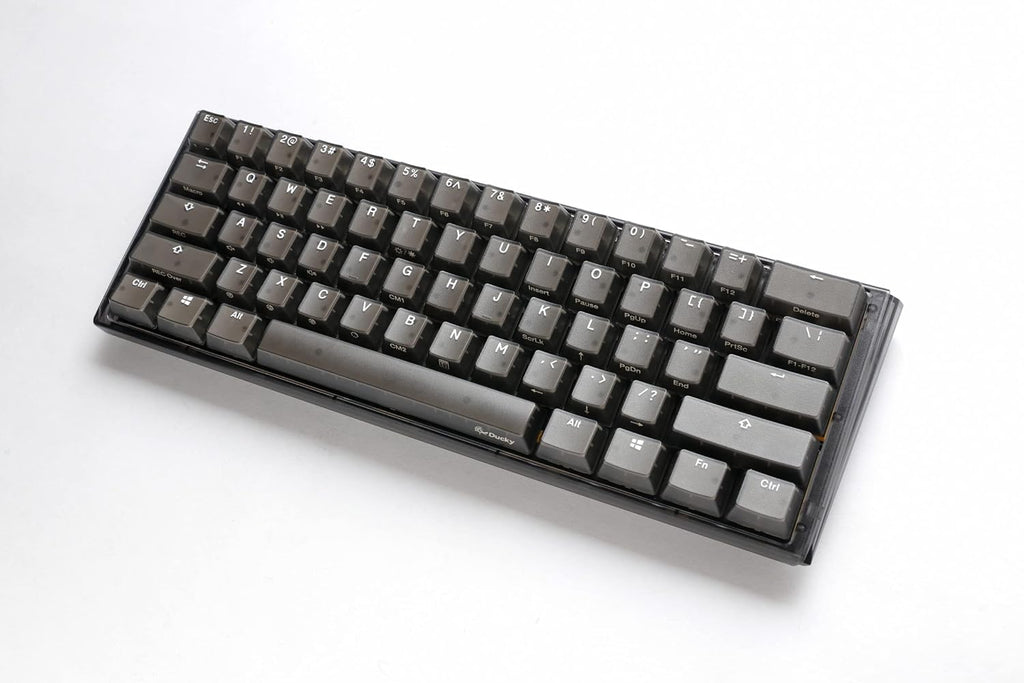 Ducky One 3 Mini Aura Clear Black 60% Hotswap RGB LED Double Shot PBT Mechanical Keyboard Kailh Jellyfish Linear