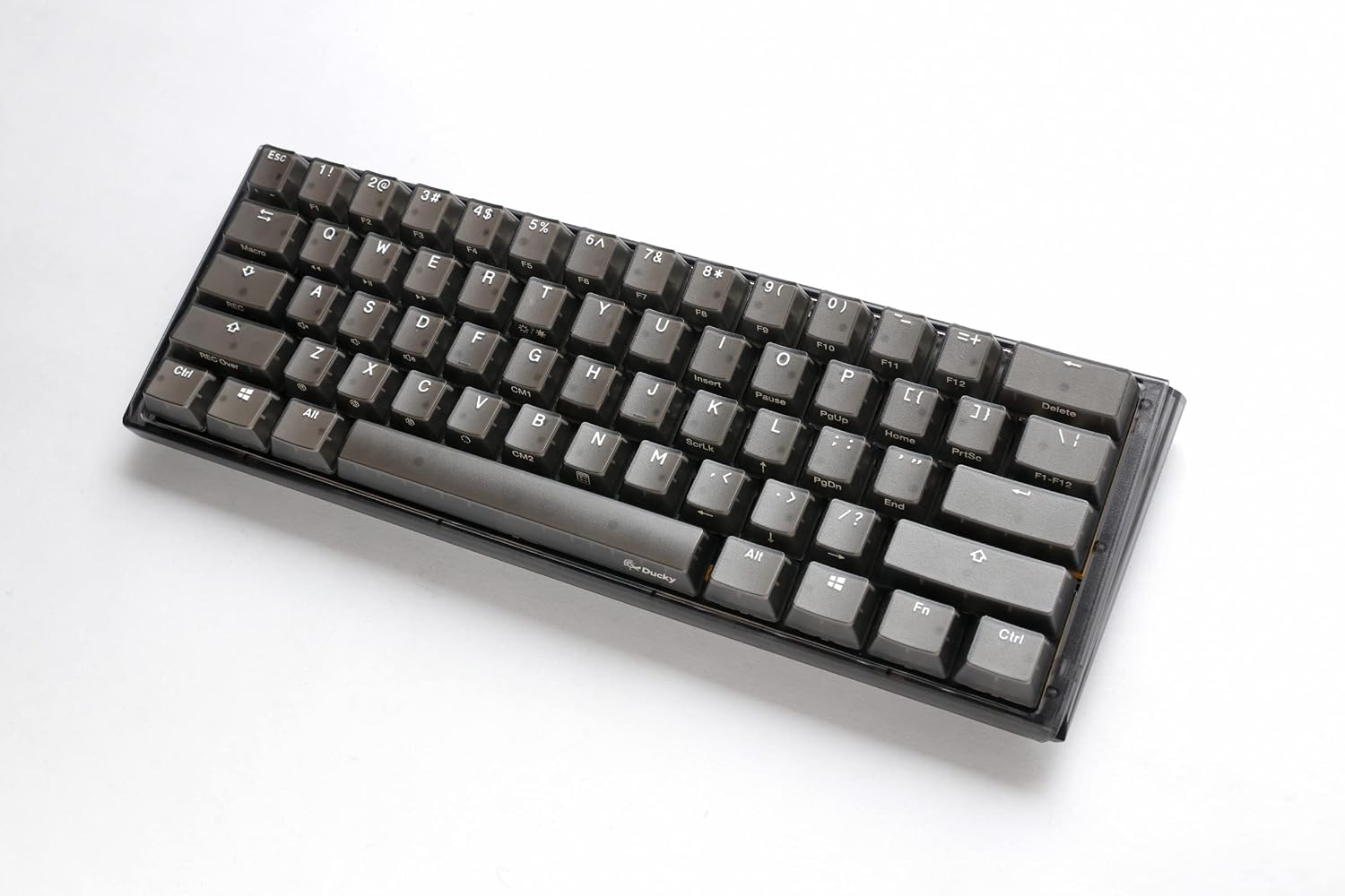 Ducky One 3 Mini Aura Clear Black 60% Hotswap RGB LED Double Shot PBT Mechanical Keyboard Kailh Jellyfish Linear