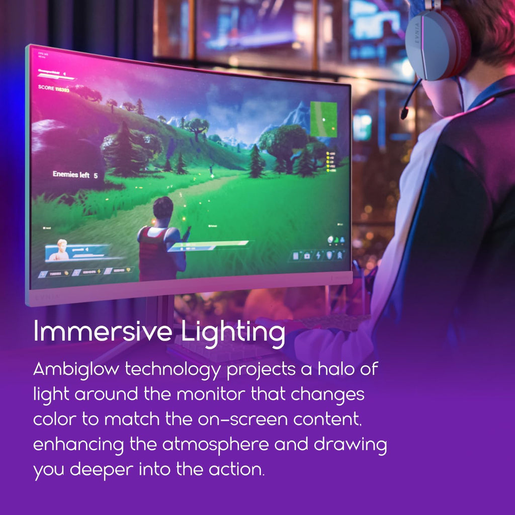 Philips Evnia 27M2N8500 QD OLED Gaming Monitor, QHD 2560 x 1440, 360Hz, 0.03ms Response time, Ambiglow, USB Hub, Height Adjustable, 4-Year Advance Replacement, Xbox PS5 Switch Compatible