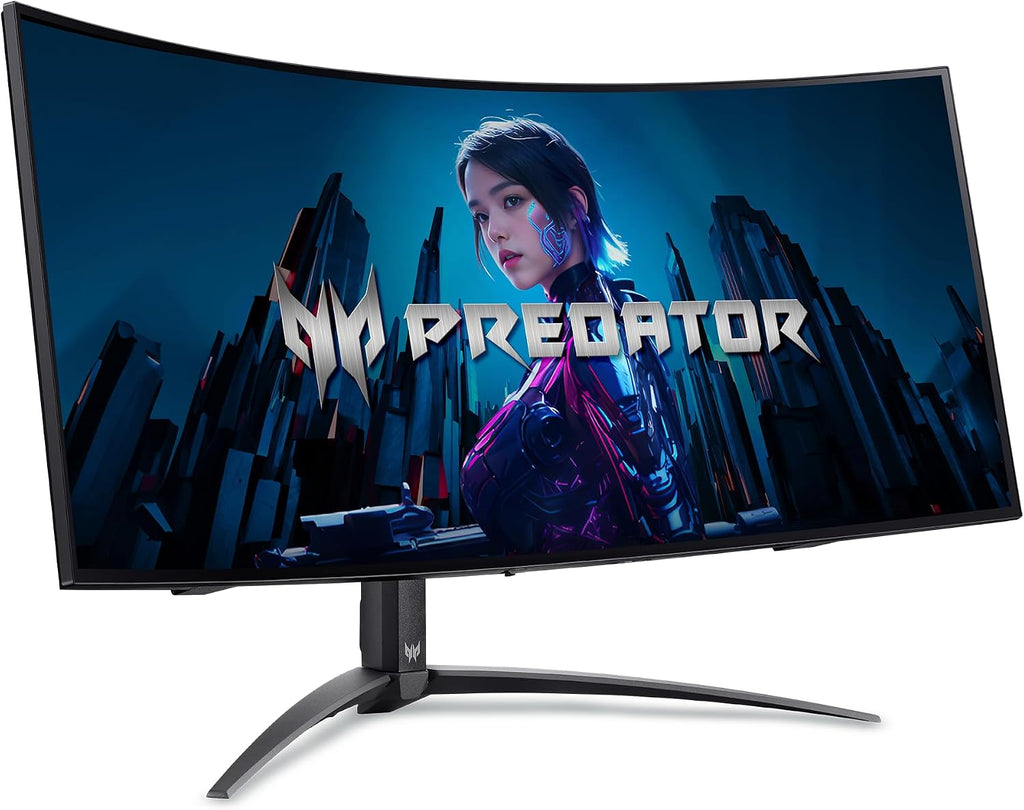 acer Predator X34 | 34' UWQHD 3440 x 1440 OLED 800R Curved Gaming Monitor | AMD FreeSync Premium Pro | 240Hz | 0.01ms | VESA DisplayHDR True Black 400 | KVM Switch | USB Type-C, DP 1.4 & 2 x HDMI 2.1
