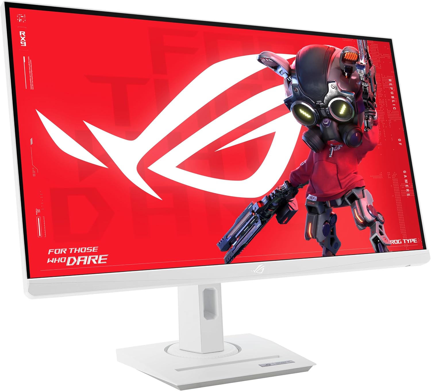 ASUS ROG Strix 27' 1440P USB-C HDR Gaming Monitor (XG27ACG-W) - White, QHD, 180Hz, 1ms, Fast IPS, DCI-P3 95%, Extreme Low Motion Blur Sync, G-Sync Compatible, Tripod Socket, AI Gaming, 3yr Warranty