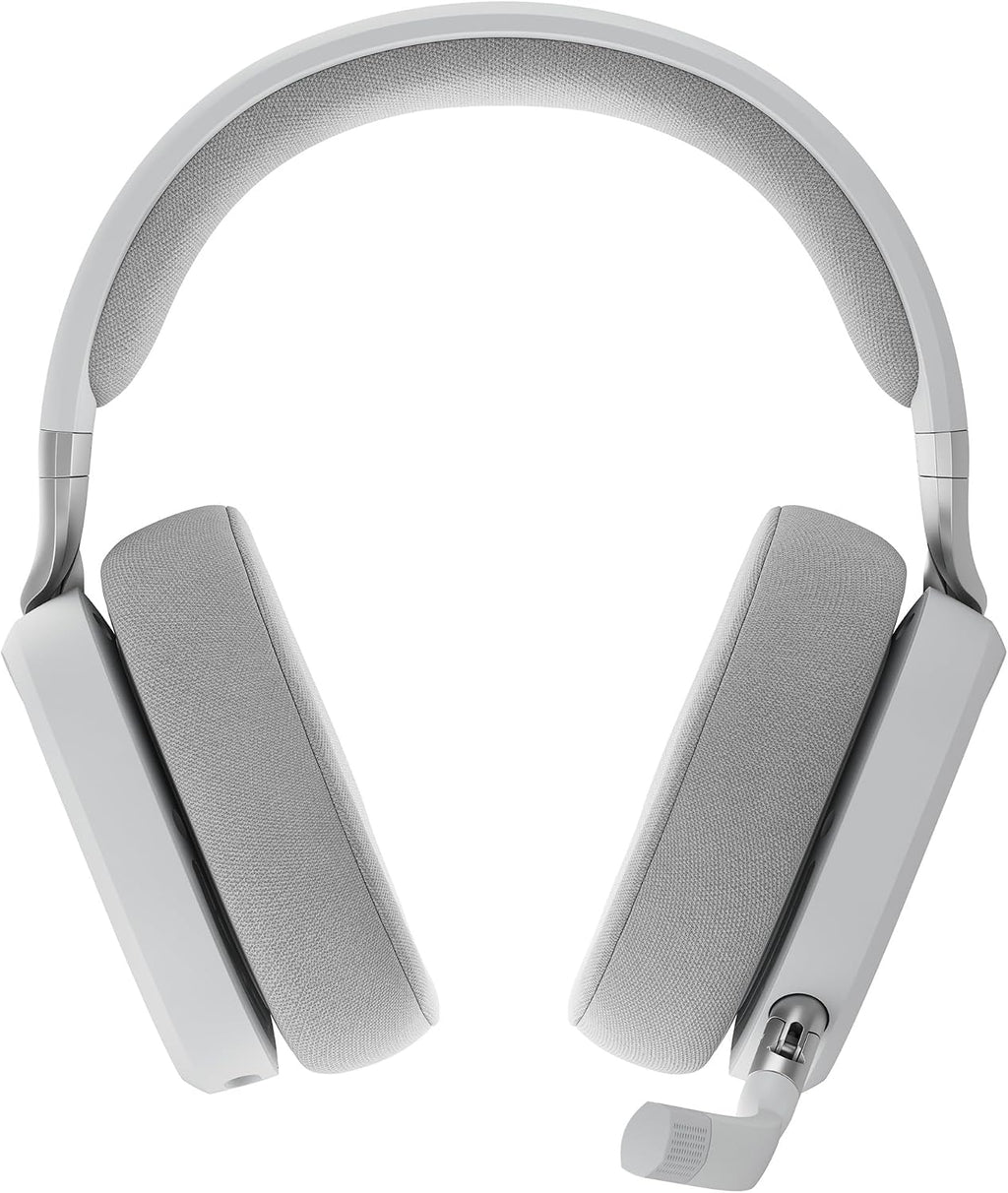 Fractal Design Scape Light - Wireless PC Gaming Headset - Detachable Flip-to-Mute Microphone with Noise Cancellation - Battery Life Up to 40 Hours - Configurable Ambient Lighting - Gray