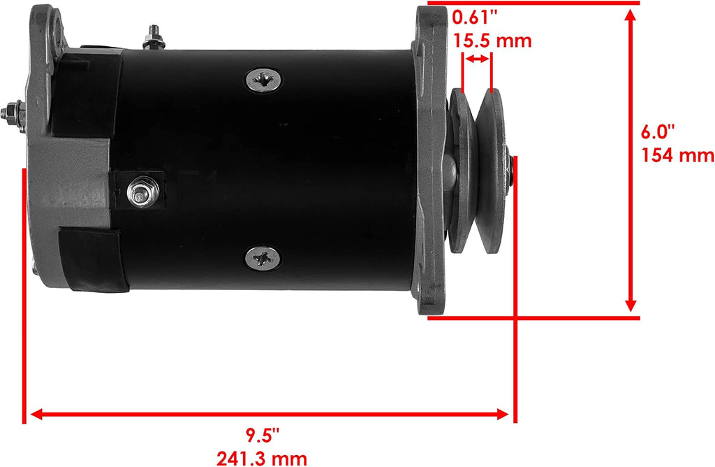 Caltric Starter Generator compatible with EZ-GO 15423 25533-G01 26993-G01 27065-G01 625715