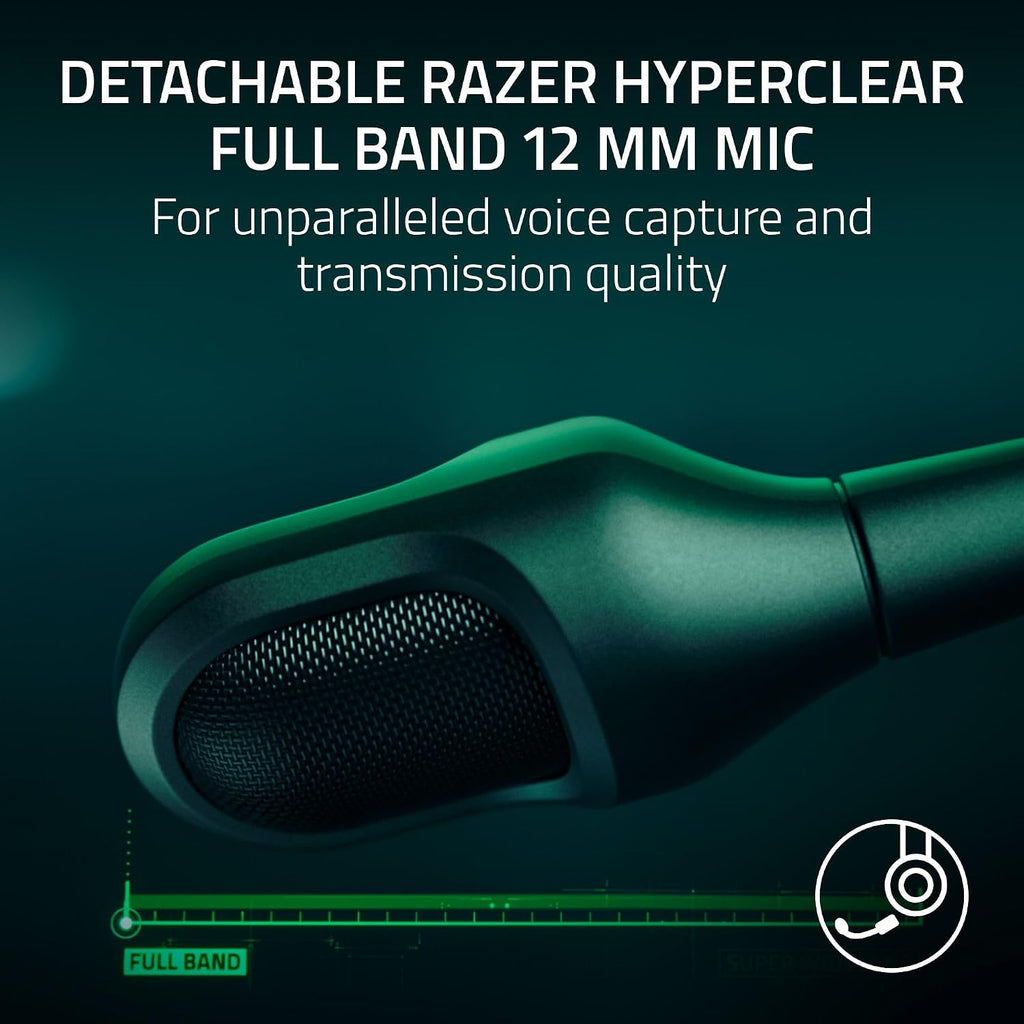 Razer BlackShark V3 Pro Wireless ANC Gaming Headset for Xbox: Full Band Mic - 50mm Drivers - 2.4 GHz, Bluetooth, USB, 3.5mm - Works with PC, Mac, PS5, Nintendo Switch - Black (Renewed)