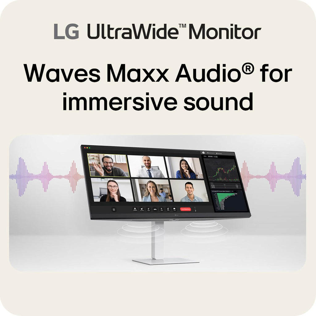 LG 34U530A-W 34-inch UltraWide WFHD (2560 x 1080) IPS Wide Computer Monitor, 100Hz, VESA DisplayHDR 400, HDMI, DisplayPort, USB Type-C, Tilt/Height/Swivel Stand, White