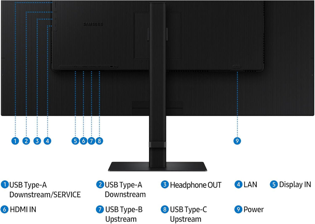 Samsung 37' ViewFinity S8 (S80UD) 4K UHD HDR10 High Resolution Monitor with USB-C and Ergonomic Design, Built-in KVM Switch, Intelligent Eye Care, LS37D800UANXZA, 2025