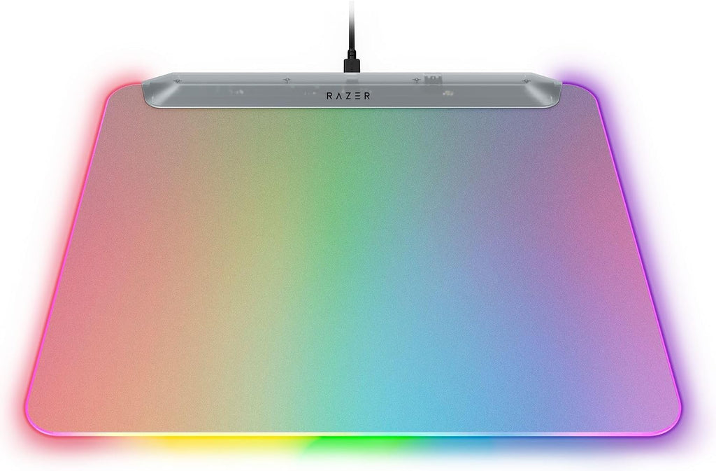 Razer Firefly V2 Pro Fully Illuminated RGB Gaming Mouse Mat: Backlit Design - 15 Zone Chroma Lighting - USB 2.0 Port - Detachable USB Type C Cable - Micro Textured Surface - Anti Slip Base