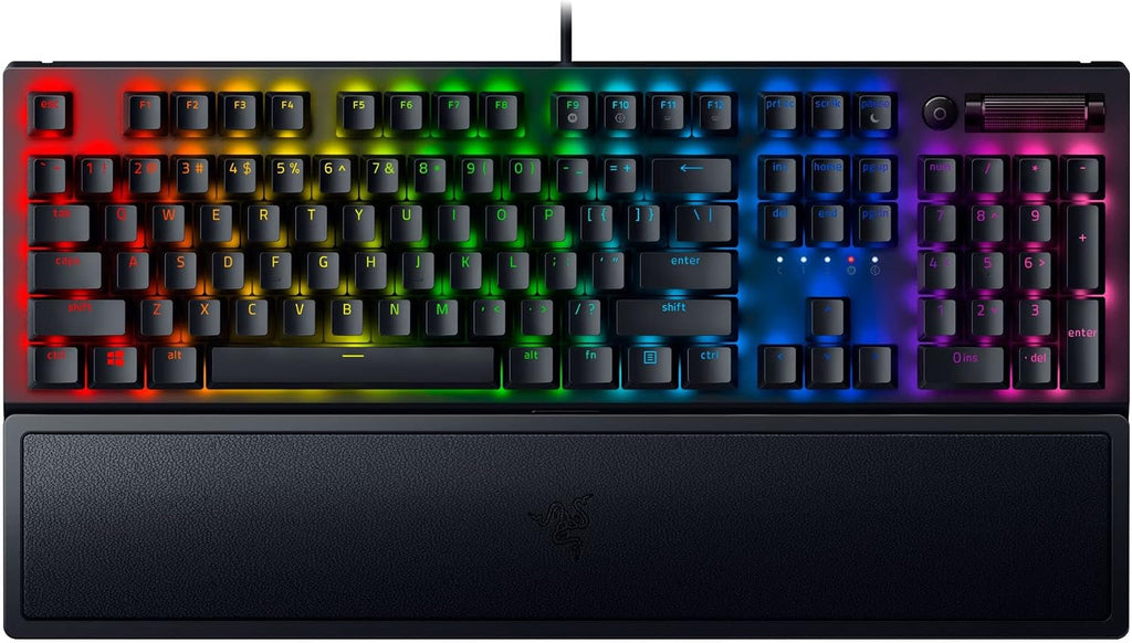 Razer BlackWidow V3 Mechanical Gaming Keyboard: Yellow Mechanical Switches - Linear & Silent - Chroma RGB Lighting - Compact Form Factor - Programmable Macro Functionality, Classic Black