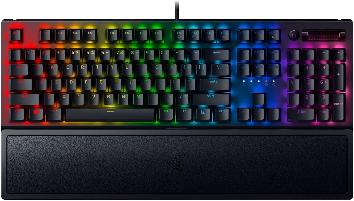 Razer BlackWidow V3 Mechanical Gaming Keyboard: Yellow Mechanical Switches - Linear & Silent - Chroma RGB Lighting - Compact Form Factor - Programmable Macro Functionality, Classic Black