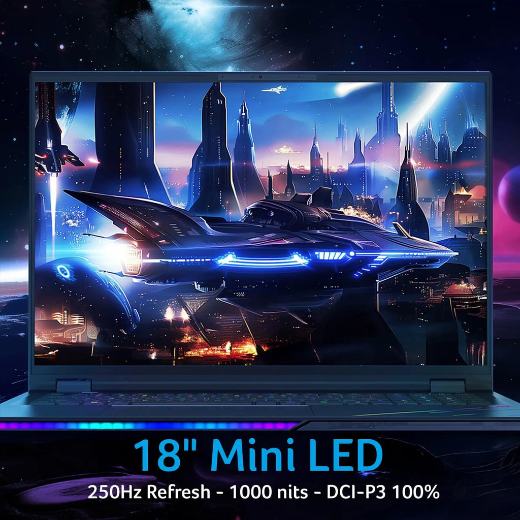 acer Predator Helios 18 AI Gaming Laptop 18' 250Hz 1000 nits Mini-LED WQXGA (Intel Ultra 9-275HX, GeForce RTX 5080 16GB, 128GB DDR5, 8TB SSD, 2 Thunderbolt 5, Win 11 Home) w/DKZ USB Port Expander