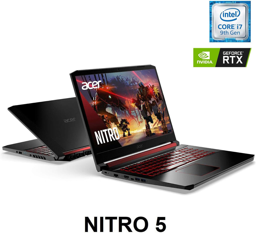 Acer Nitro 5 Gaming Laptop, 9th Gen Intel Core i7-9750H, NVIDIA GeForce RTX 2060, 15.6' Full HD IPS 144Hz Display, 16GB DDR4, 256GB NVMe SSD, Wi-Fi 6, Waves MaxxAudio, Backlit Keyboard, AN515-54-728C