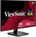 ViewSonic VA2756A-MHD 27 Inch 1080p Monitor, IPS Display with 120Hz for Enhanced Home and Office Productivity, Eye Care Technology, HDMI, DisplayPort, and VGA Inputs