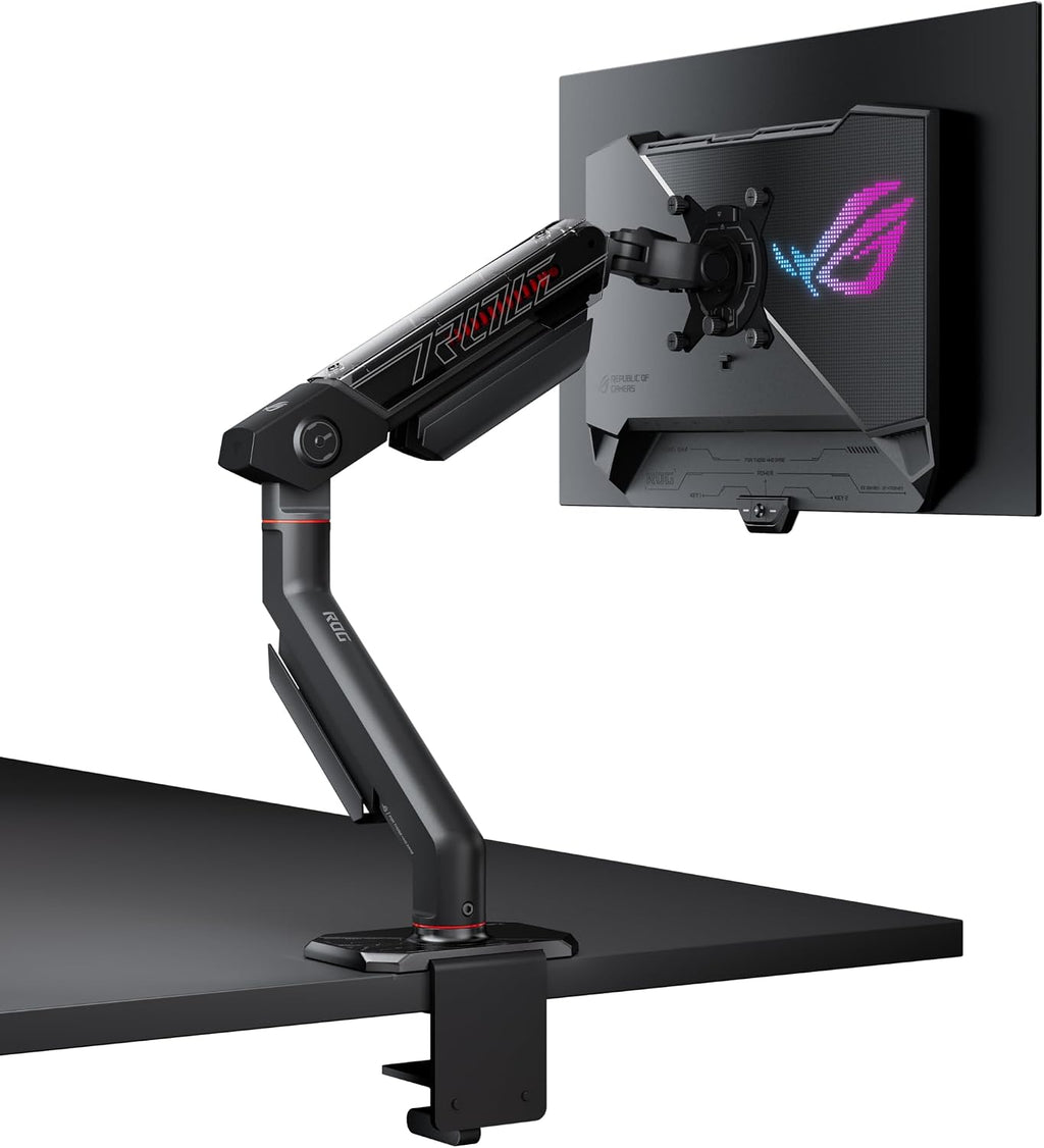 ASUS ROG Swift 27' (26.5' viewable) 1440P OLED DSC Gaming Monitor (PG27AQDM-R) - QHD (2560x1440) 240Hz, 0.03ms, G-SYNC Compatible, 99% DCI-P3, True 10-bit, Monitor Arm Included, 3 yr Warranty