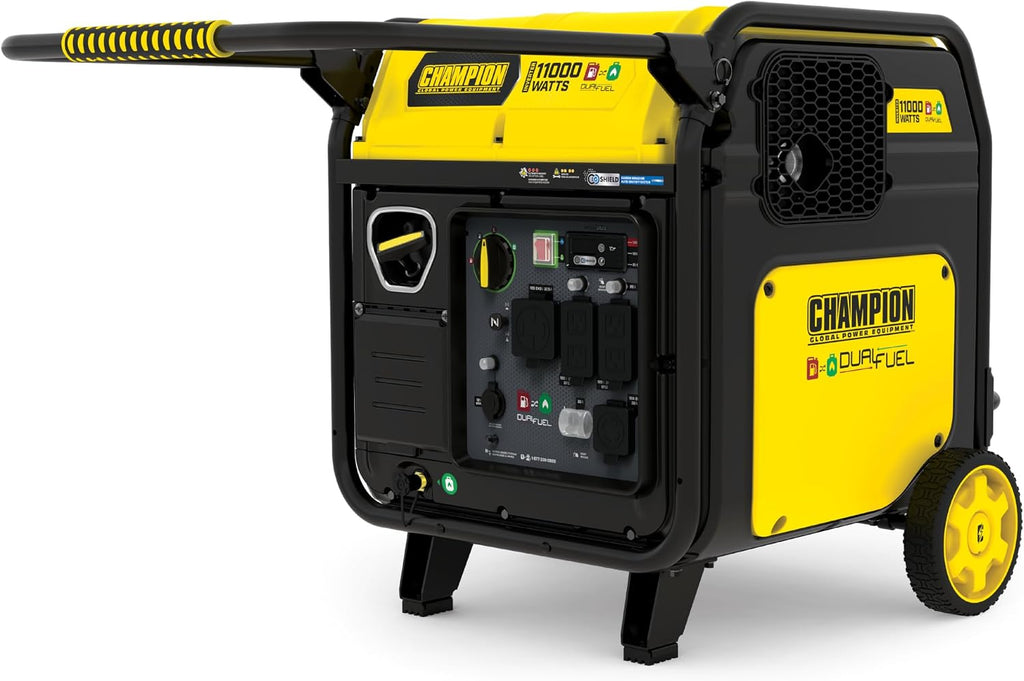 Champion Power Equipment 11,000-Watt Electric Start Dual Fuel Home Backup Portable Inverter Generator with Quiet Technology and CO Shield